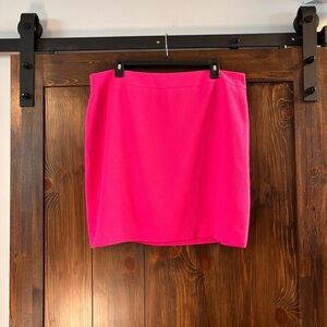 BAR III Women's Textured Hot Pink Crepe Pencil Mini Skirt NWT